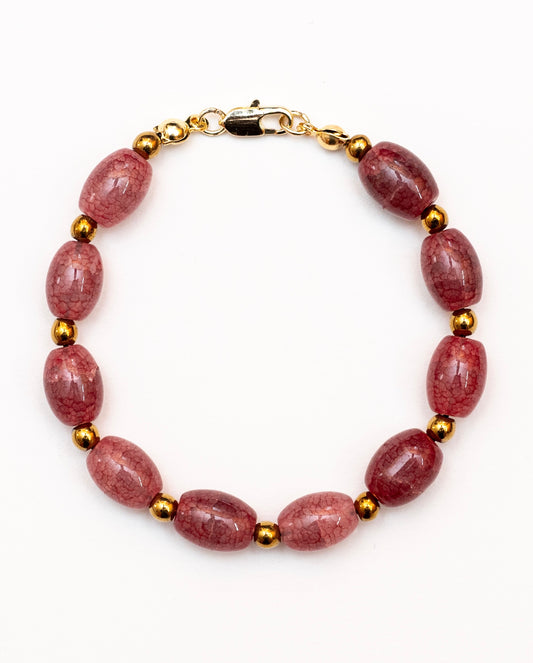 Crimson Glow Bracelet