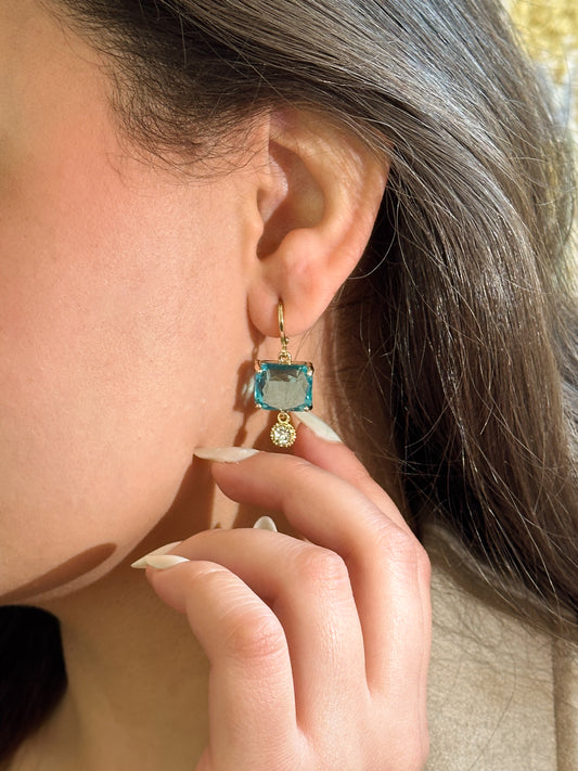 Turquoise Light Earring
