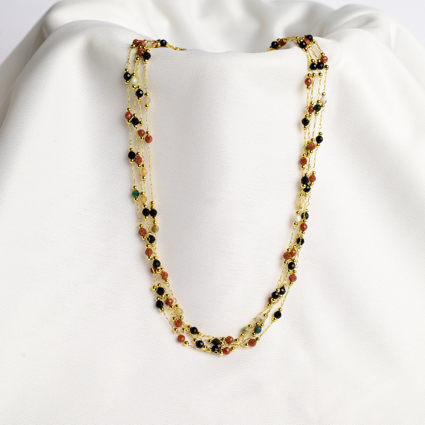 Harmony Layered Beads Necklace