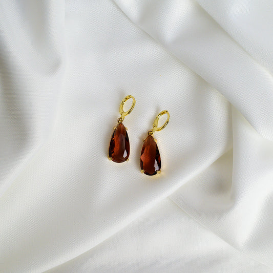 Crystal Almond Earring