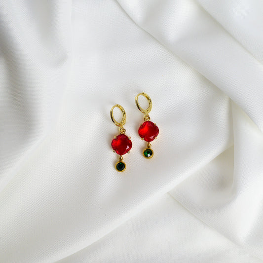 Cherry Glow Earring